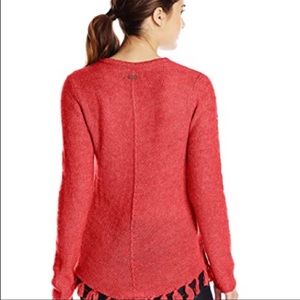 Red Distressed Prana Sweater